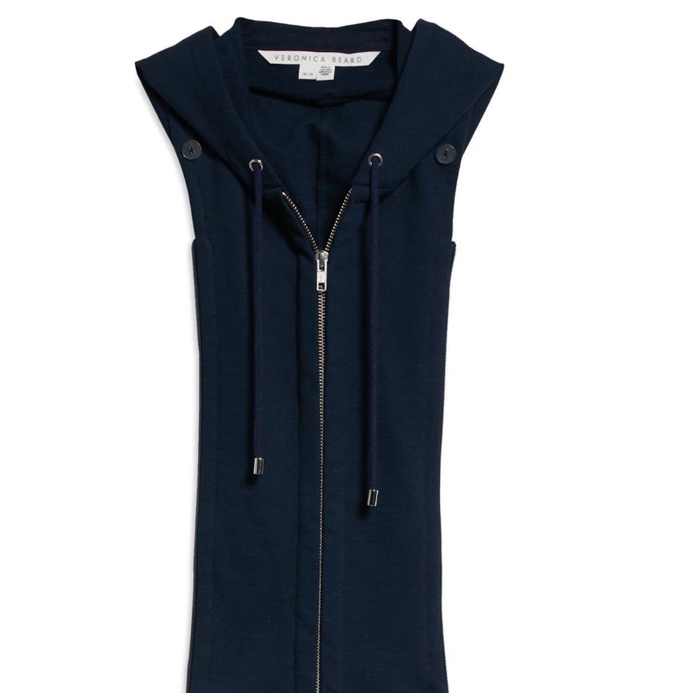 NWT Veronica Beard Hoodie Dickey Navy 00-14